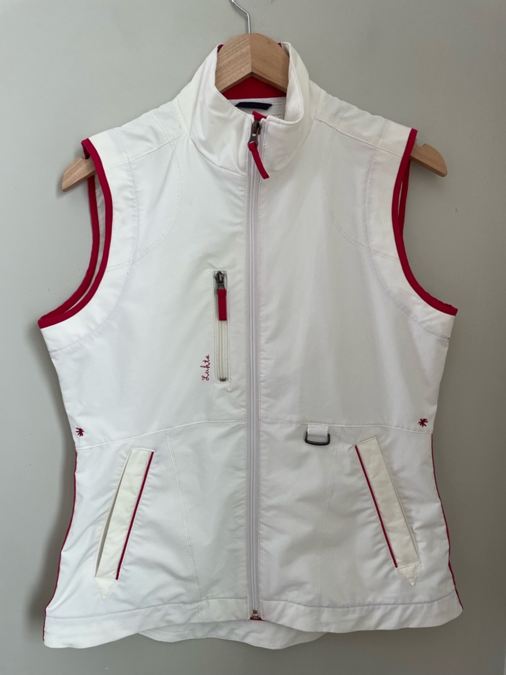 Luhta Finland White Softshell Performance Vest Size Medium Activewear Hiking - Picture 3 of 12